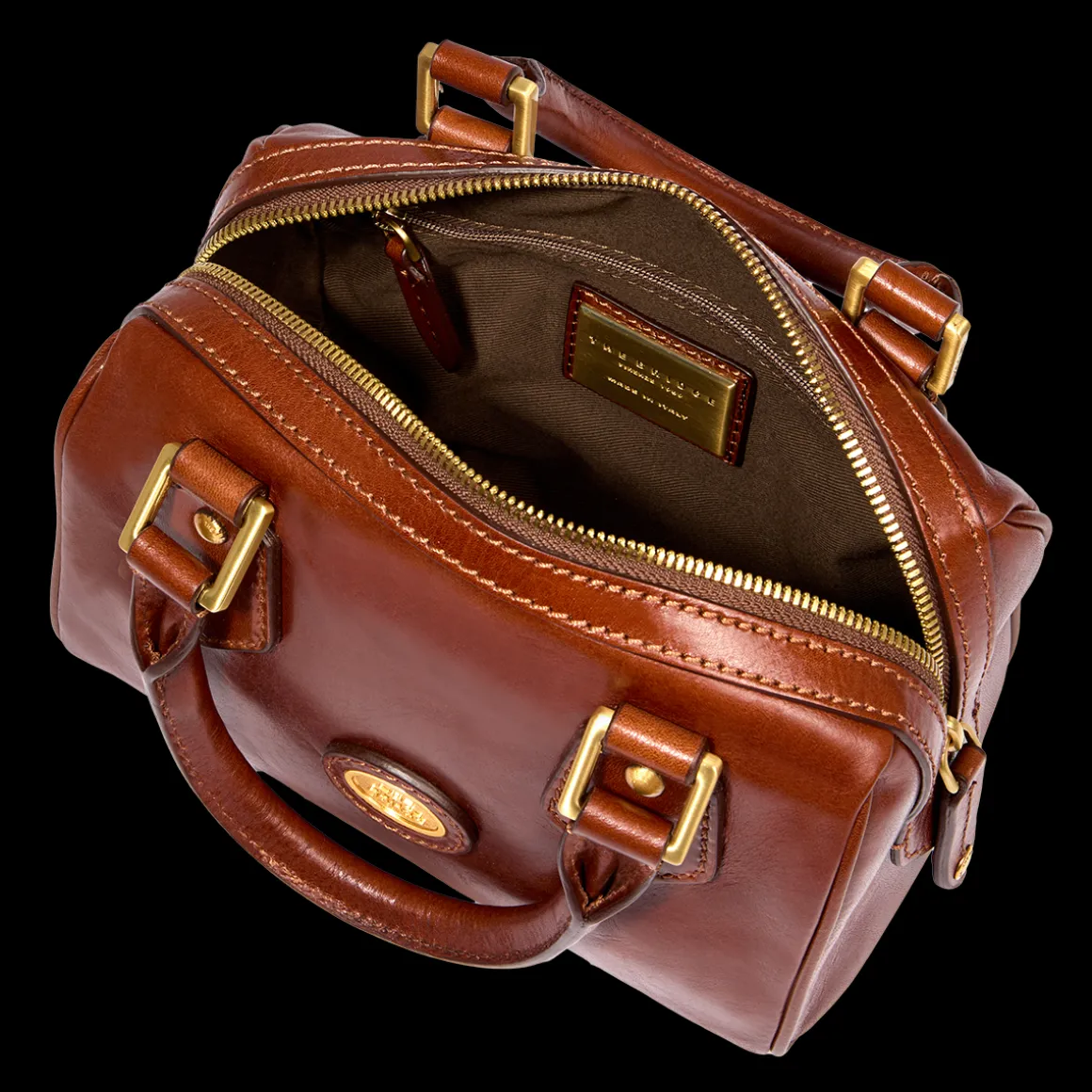 Bauletto in pelle con tracolla removibile