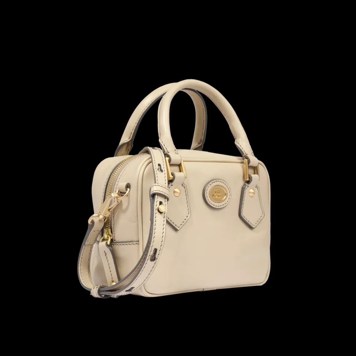 Bauletto in pelle con tracolla removibile
