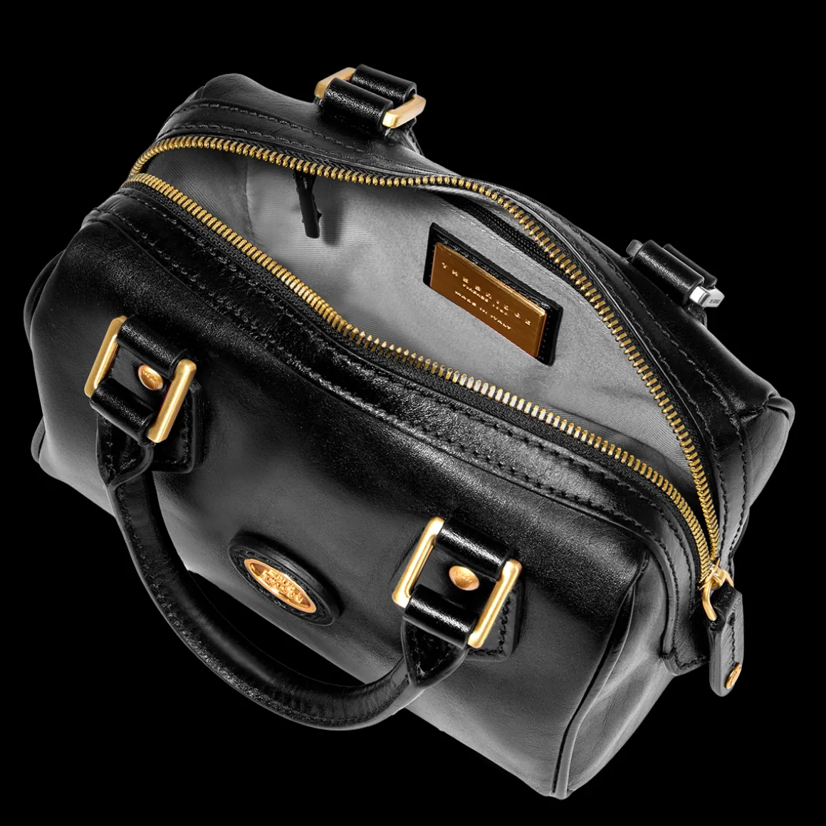 Bauletto in pelle con tracolla removibile