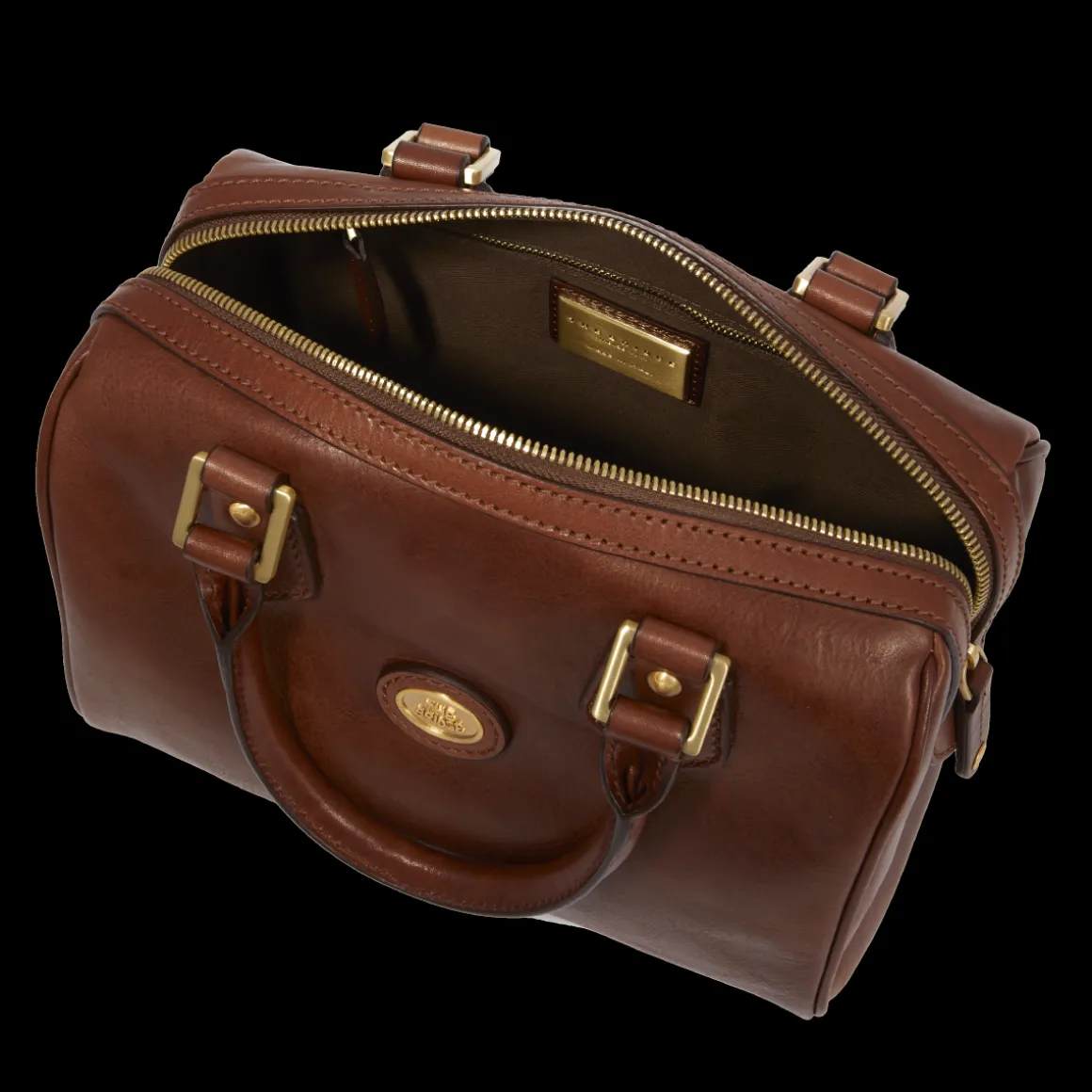Bauletto in pelle con tracolla removibile