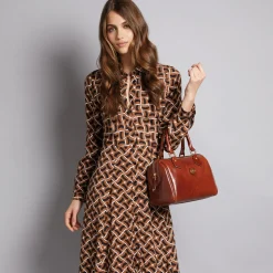 Bauletto in pelle con tracolla removibile