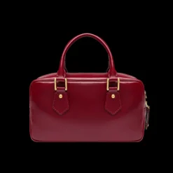 Bauletto in pelle con tracolla removibile
