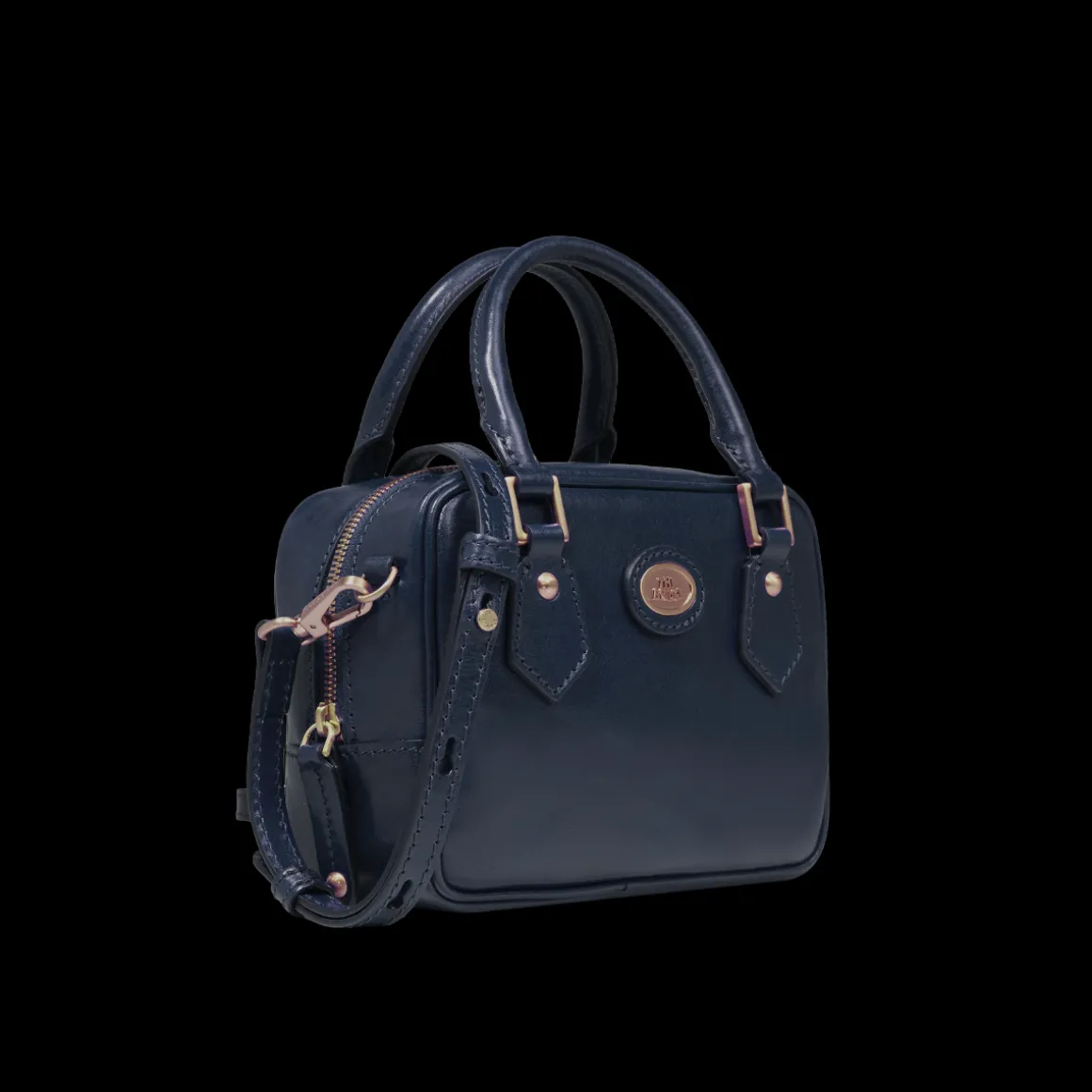 Bauletto in pelle con tracolla removibile