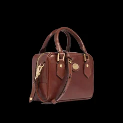 Bauletto in pelle con tracolla removibile