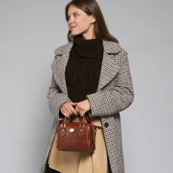 Bauletto in pelle con tracolla removibile