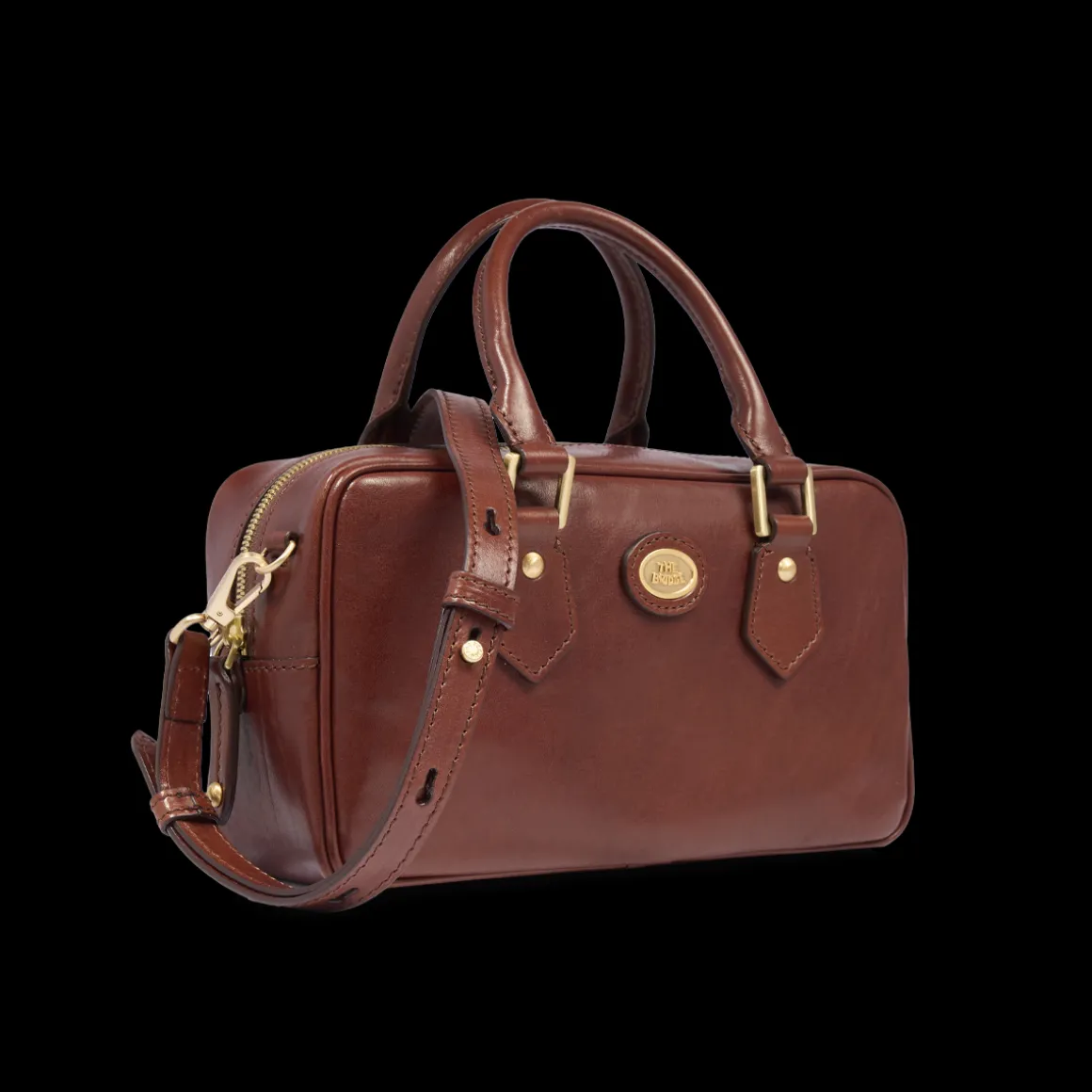 Bauletto in pelle con tracolla removibile