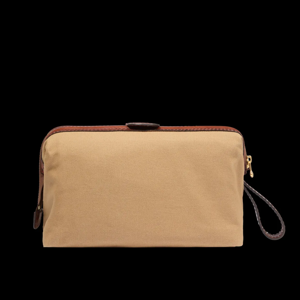 Beauty case pelle e tessuto