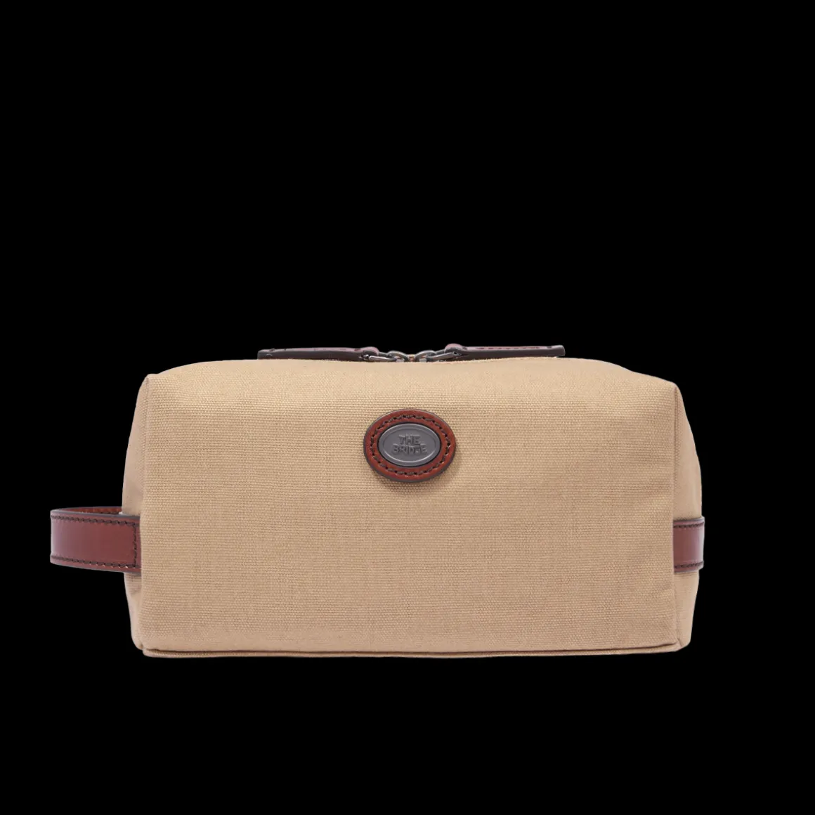 Beauty case pelle e tessuto