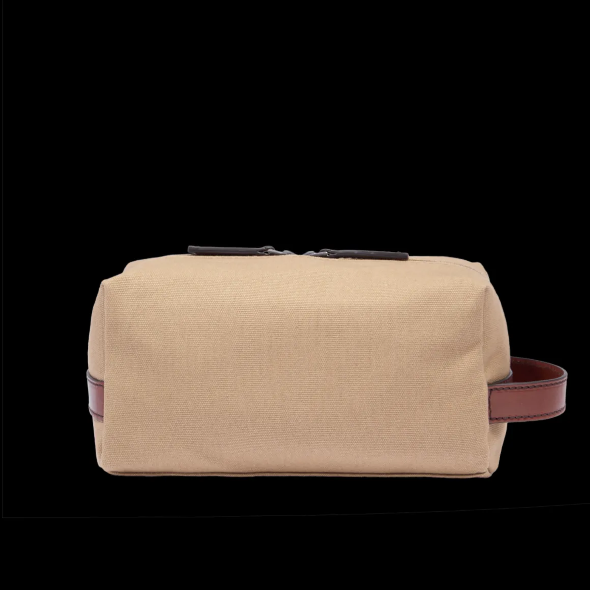 Beauty case pelle e tessuto