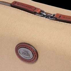 Beauty case pelle e tessuto