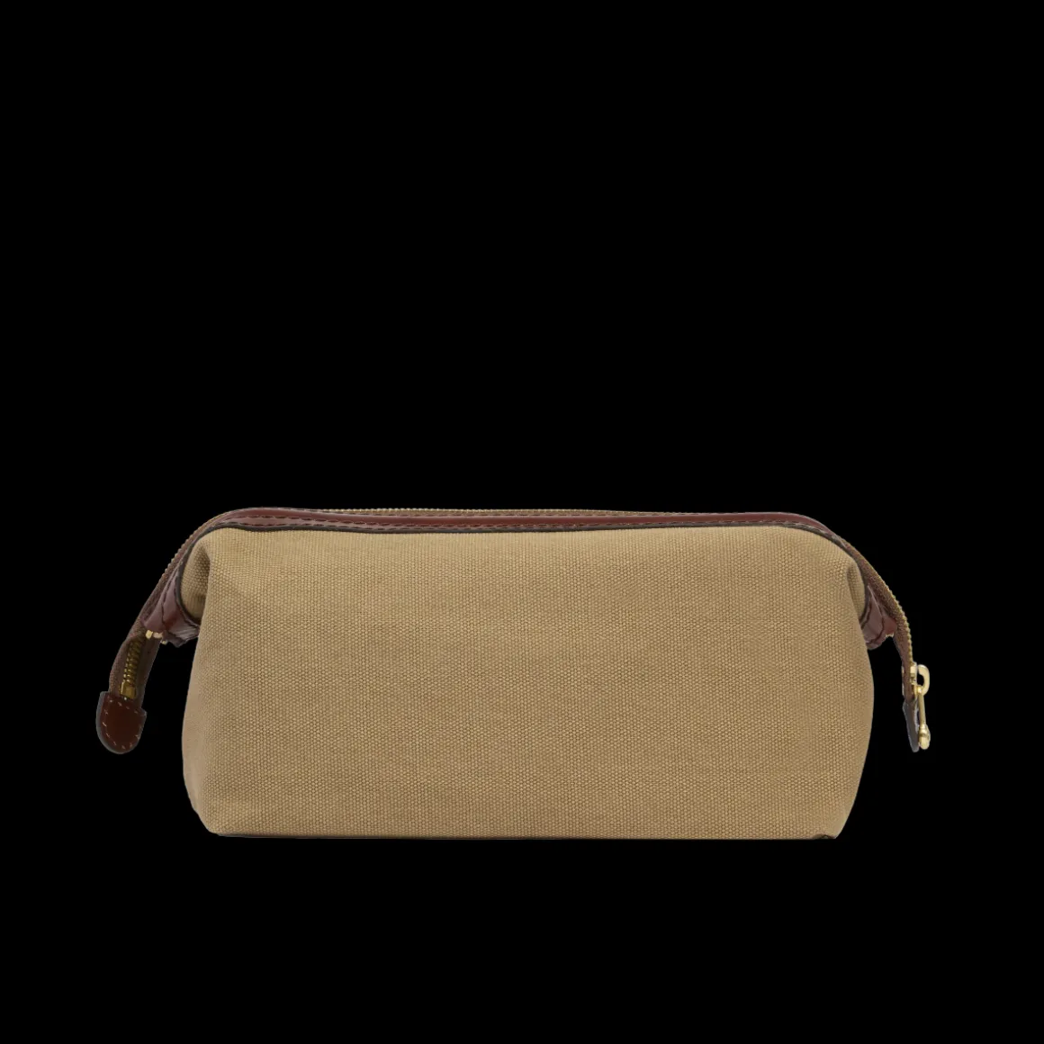 Beauty case pelle e tessuto