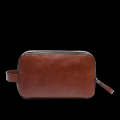 Beauty case uomo in pelle