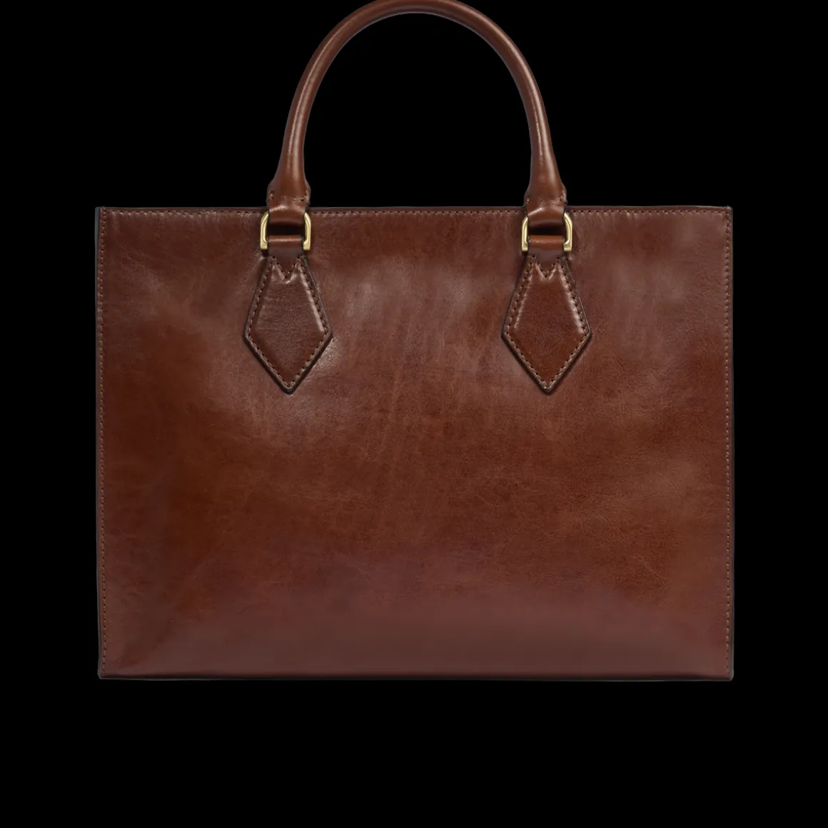 Borsa a mano in pelle con tracolla removibile