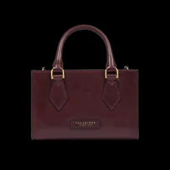 Borsa a mano in pelle con tracolla removibile