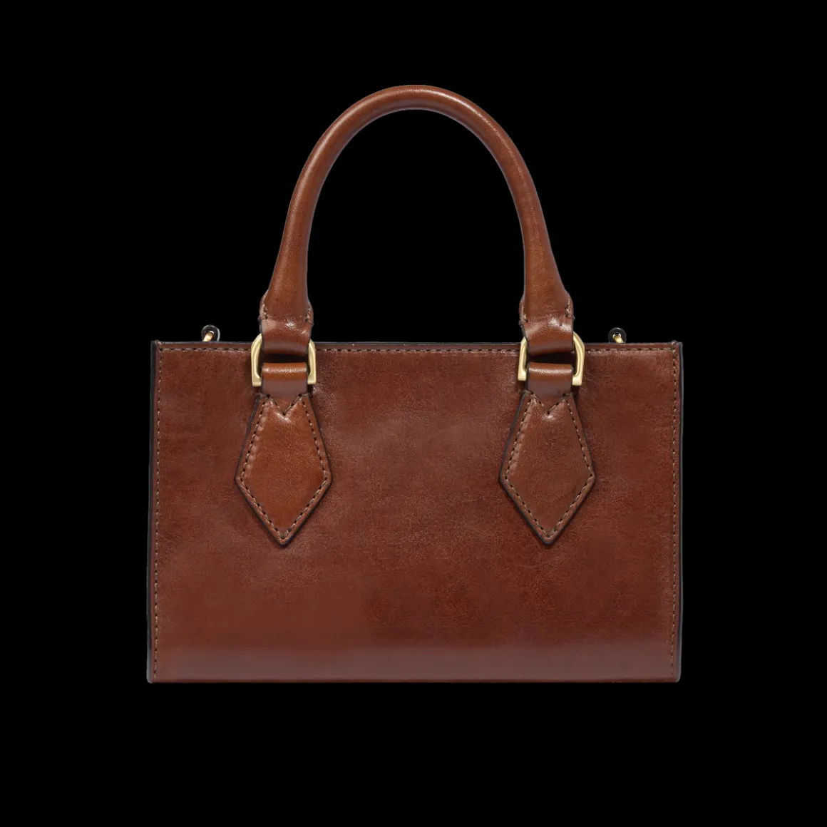 Borsa a mano in pelle con tracolla removibile