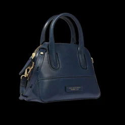 Borsa a mano in pelle con tracolla removibile