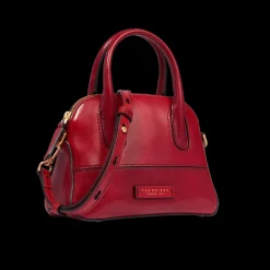Borsa a mano in pelle con tracolla removibile