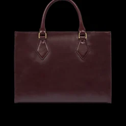 Borsa a mano in pelle con tracolla removibile