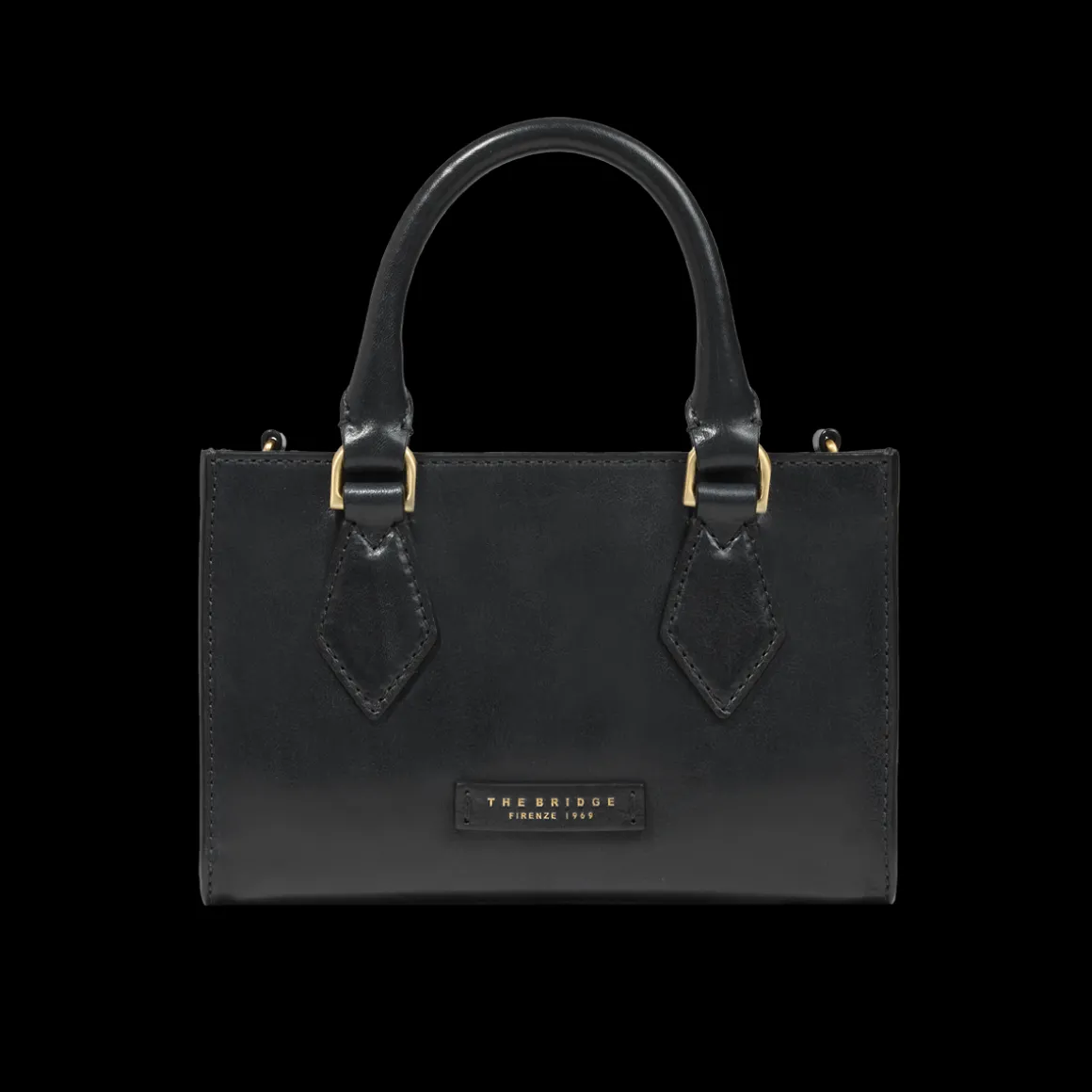 Borsa a mano in pelle con tracolla removibile