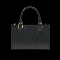 Borsa a mano in pelle con tracolla removibile
