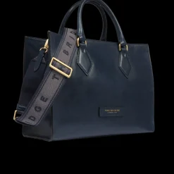 Borsa a mano in pelle con tracolla removibile