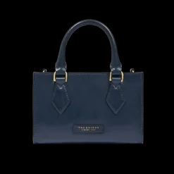 Borsa a mano in pelle con tracolla removibile