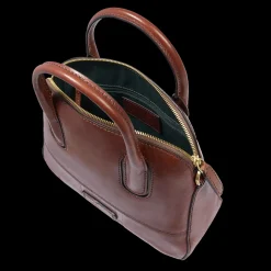 Borsa a mano in pelle con tracolla removibile