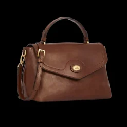 Borsa a mano pelle con tracolla removibile