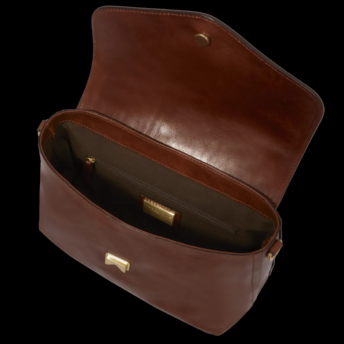 Borsa a mano pelle con tracolla removibile