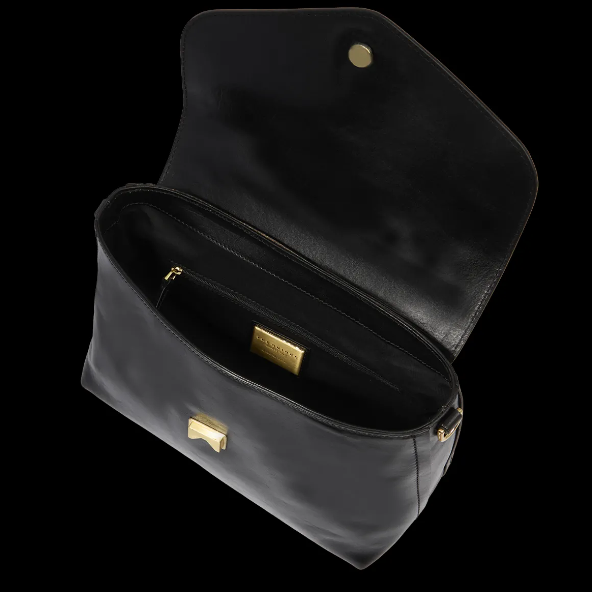 Borsa a mano pelle con tracolla removibile