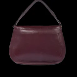 Borsa a spalla in pelle grande con patta frontale