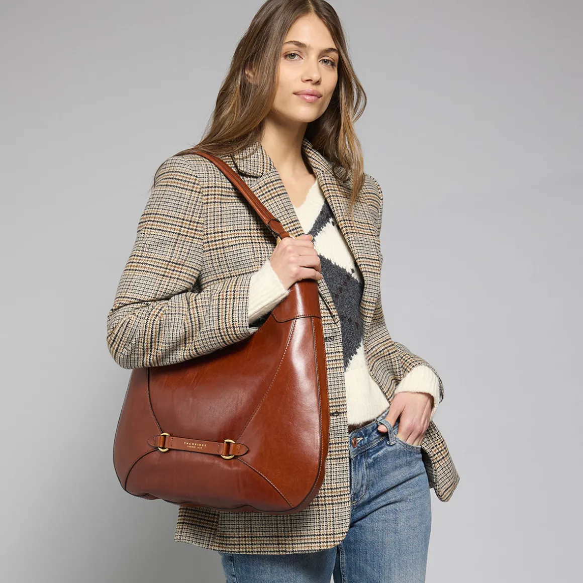 Borsa hobo in pelle grande