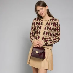 Borsa in pelle donna con tracolla removibile