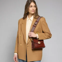 Borsa in pelle donna con tracolla removibile