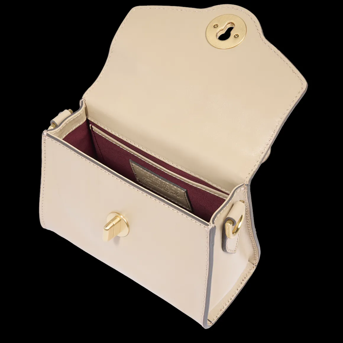 Borsa in pelle donna con tracolla removibile