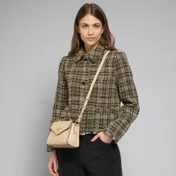 Borsa in pelle donna con tracolla removibile