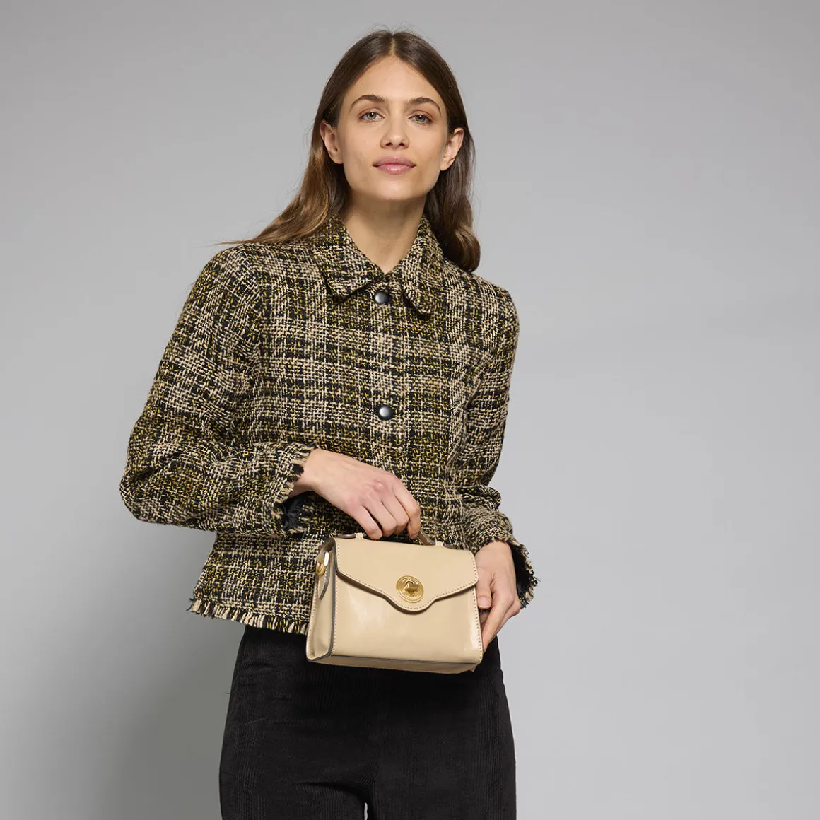 Borsa in pelle donna con tracolla removibile