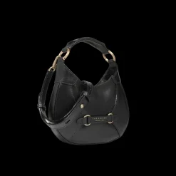 Borsa pelle donna piccola con tracolla removibile