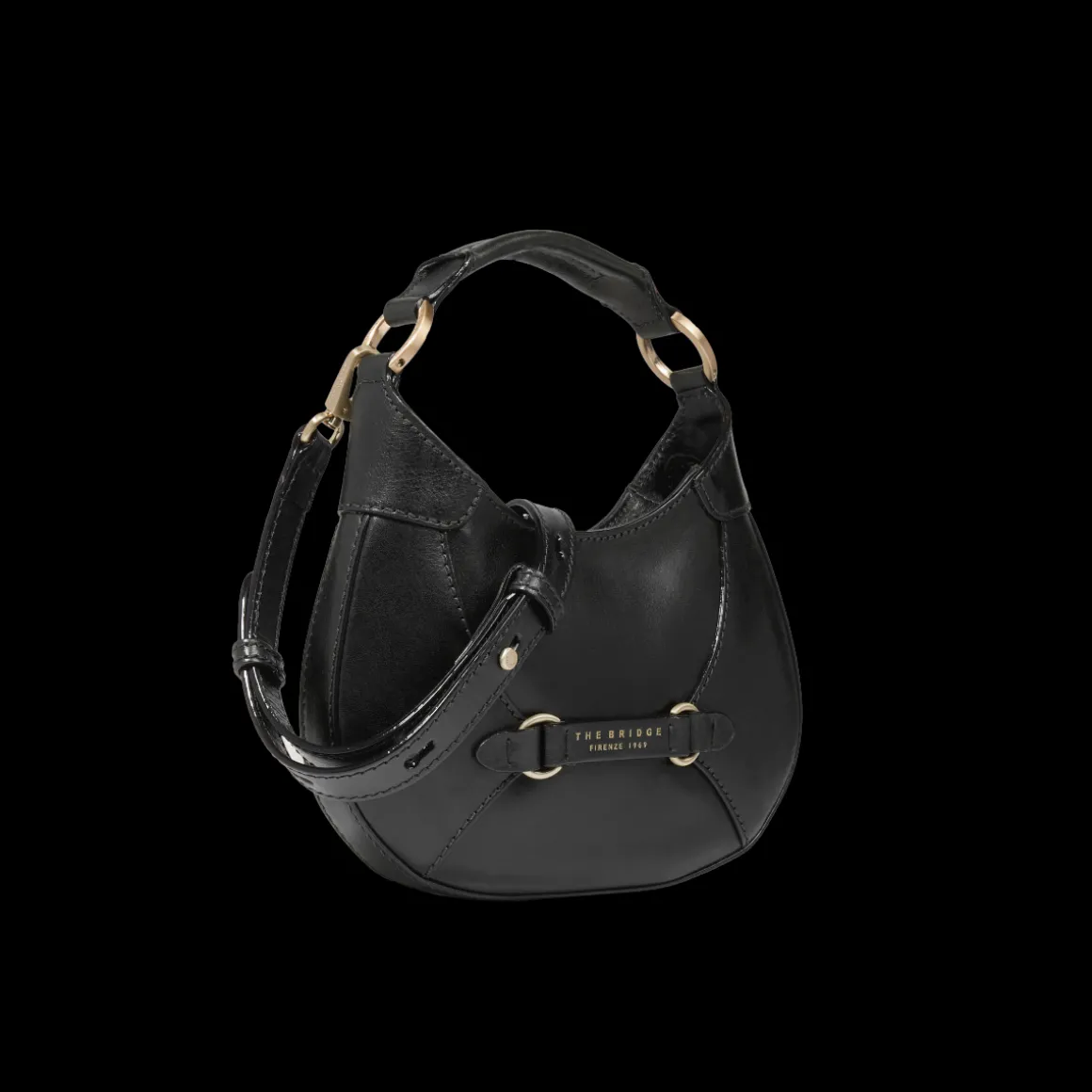Borsa pelle donna piccola con tracolla removibile