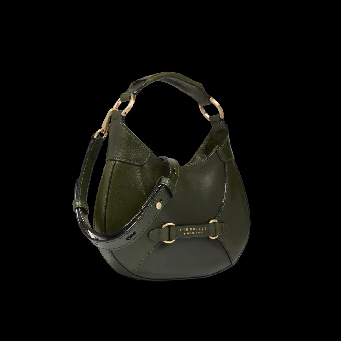 Borsa pelle donna piccola con tracolla removibile