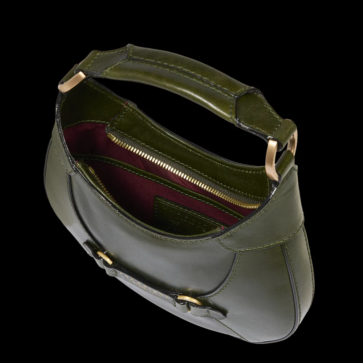 Borsa pelle donna piccola con tracolla removibile