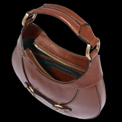 Borsa pelle donna piccola con tracolla removibile