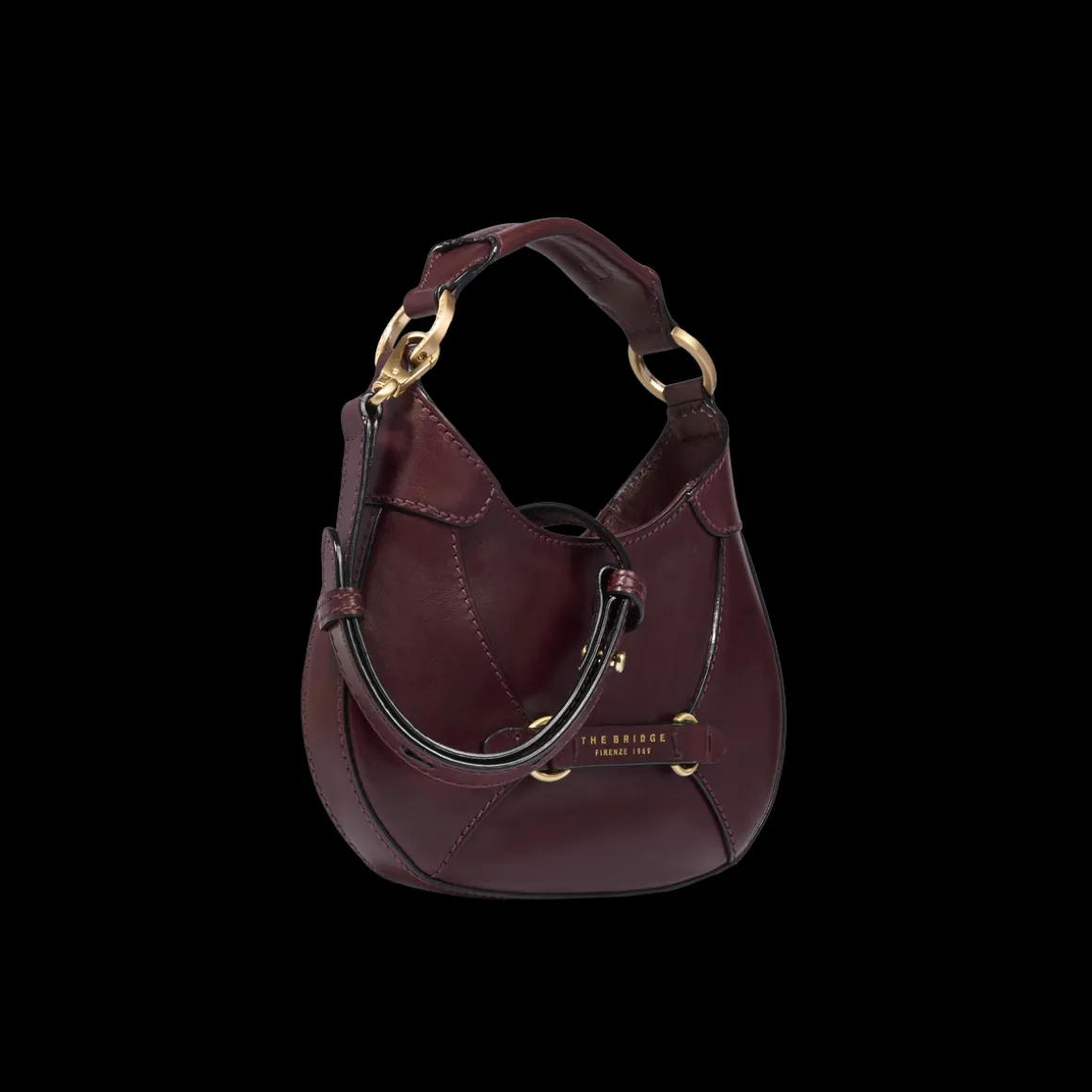 Borsa pelle donna piccola con tracolla removibile