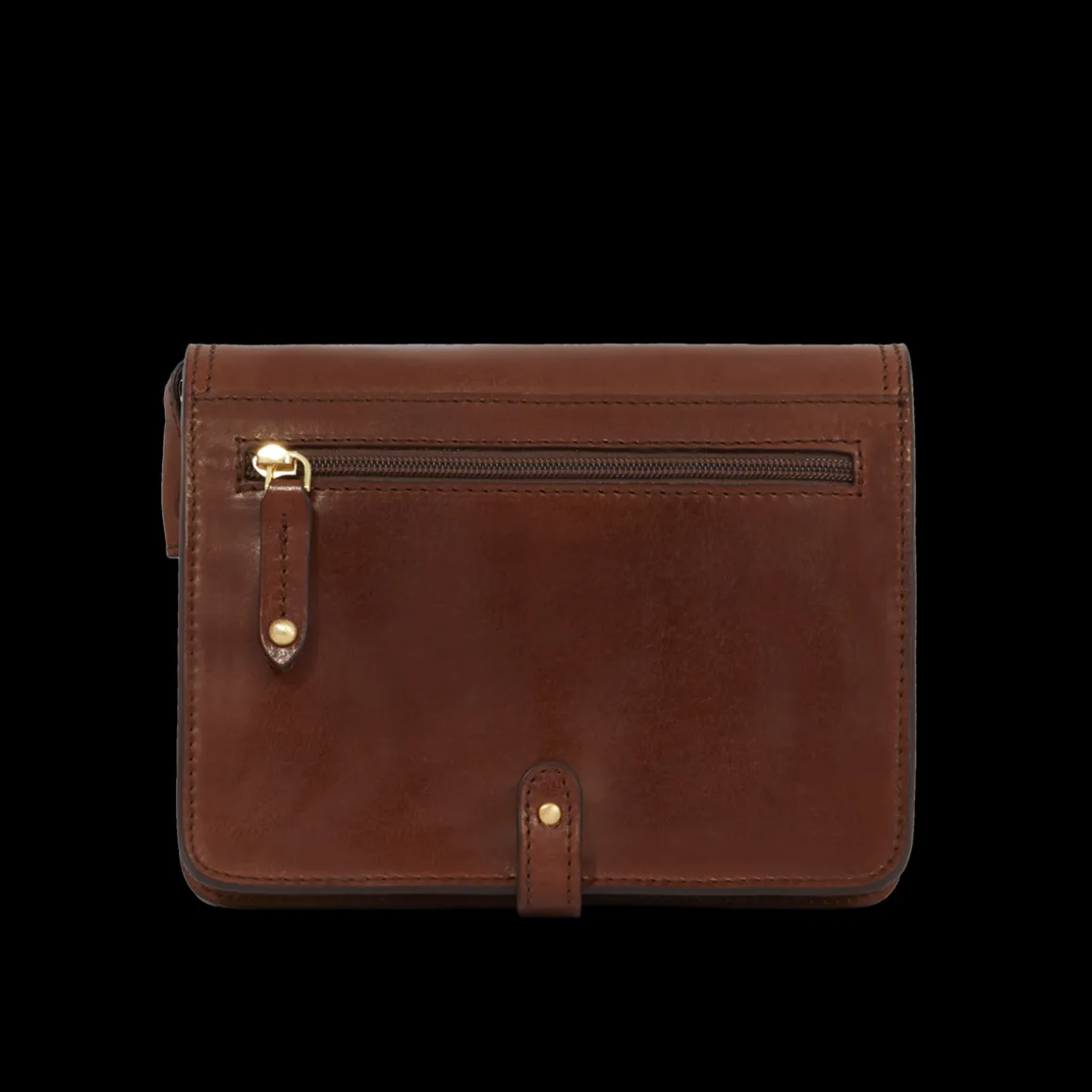 Borsa pelle tracolla a scomparti