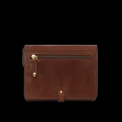 Borsa pelle tracolla a scomparti