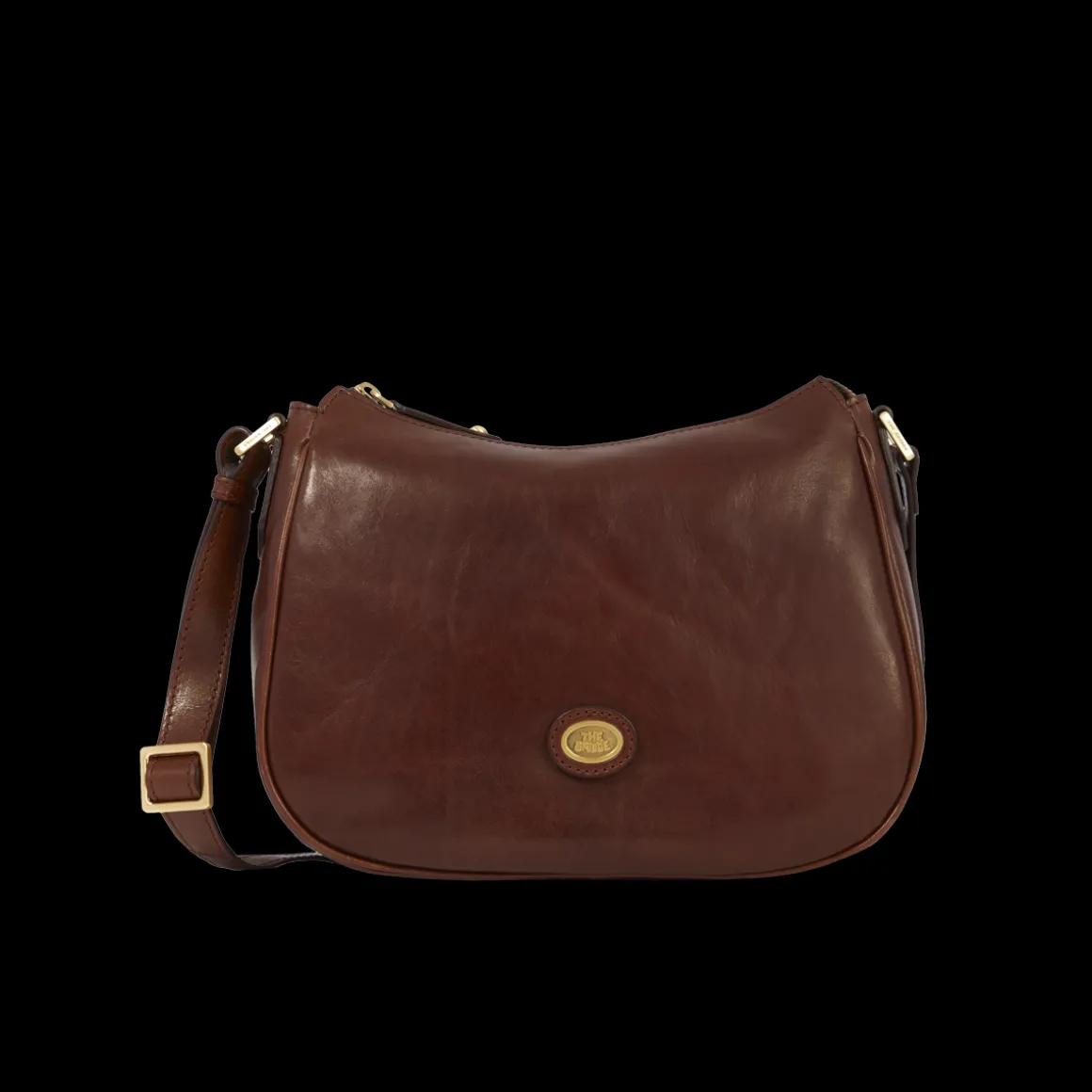 Borsa pelle tracolla e zip