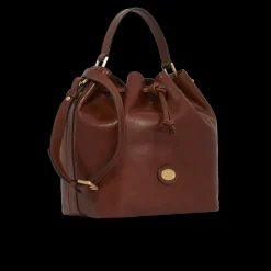 Borsa secchiello pelle con tracolla