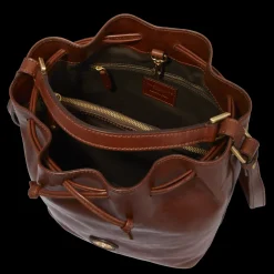 Borsa secchiello pelle con tracolla