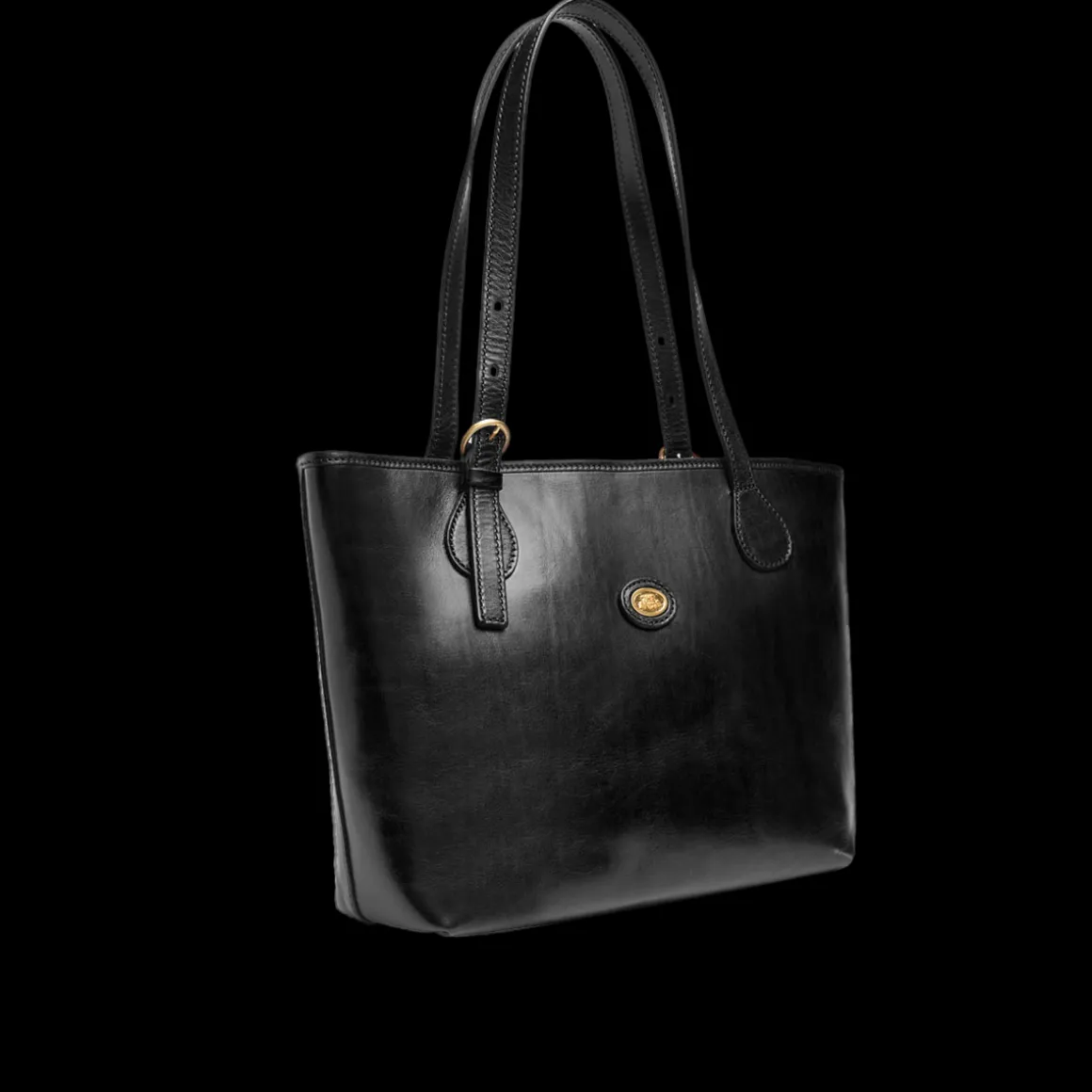 Borsa shopper pelle chiusa con zip