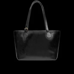 Borsa shopper pelle chiusa con zip